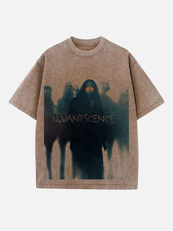Evanescence Print Round Neck T-shirt