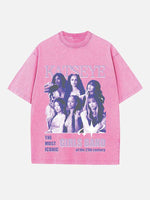 KATSEYE Print Round Neck T-shirt