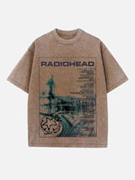 Radiohead Print Round Neck T-shirt