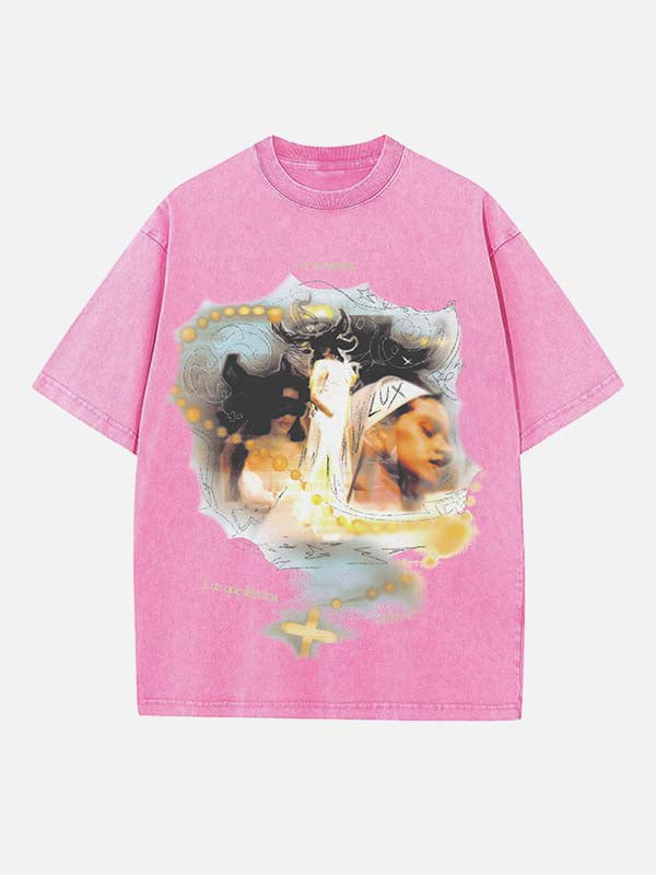 Rosalía Print Round Neck T-shirt