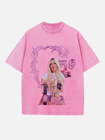 Karol G Print Round Neck T-shirt