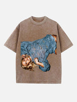 Zara Larsson Print Round Neck T-shirt