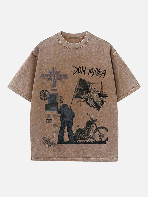 Don Toliver Print Round Neck T-shirt