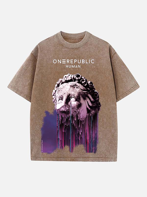 OneRepublic Print Round Neck T-shirt
