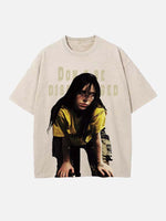 Billie Eilish Print Round Neck T-shirt