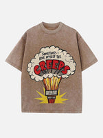 Green Day Print Round Neck T-shirt