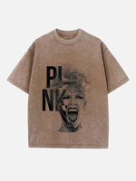 P!nk Print Round Neck T-shirt
