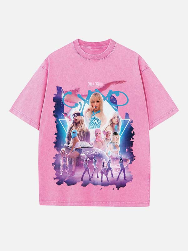 Camila Cabello Print Round Neck T-shirt