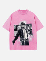 Michael Jackson Print Round Neck T-shirt