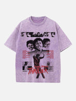Michael Jackson Print Round Neck T-shirt