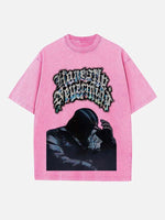 Drake Print Round Neck T-shirt