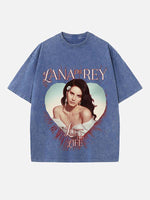Lana Del Rey Print Round Neck T-shirt