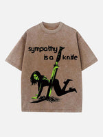 Charli xcx Print Round Neck T-shirt