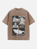 Taylor Swift Print Round Neck T-shirt