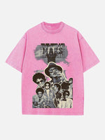 Bruno Mars Print Round Neck T-shirt