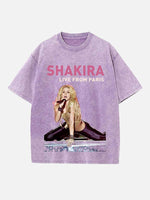Shakira Print Round Neck T-shirt