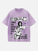 Tate McRae Print Round Neck T-shirt