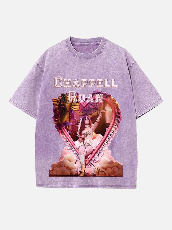 Chappell Roan Print Round Neck T-shirt