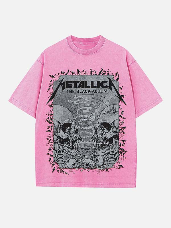 Metallica Print Round Neck T-shirt