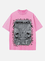 Metallica Print Round Neck T-shirt