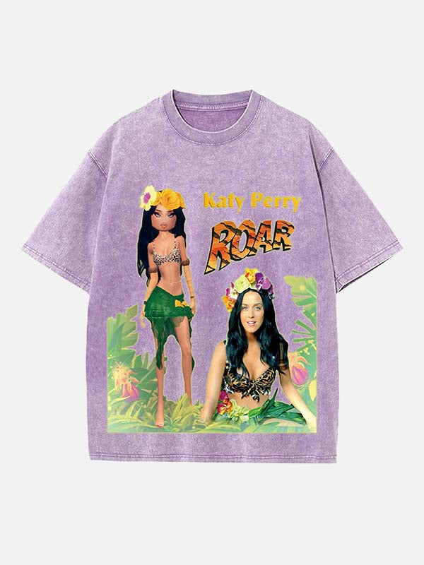 Katy Perry Print Round Neck T-shirt