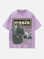 Oasis Print Round Neck T-shirt