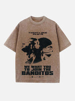 Twenty One Pilots Print Round Neck T-shirt