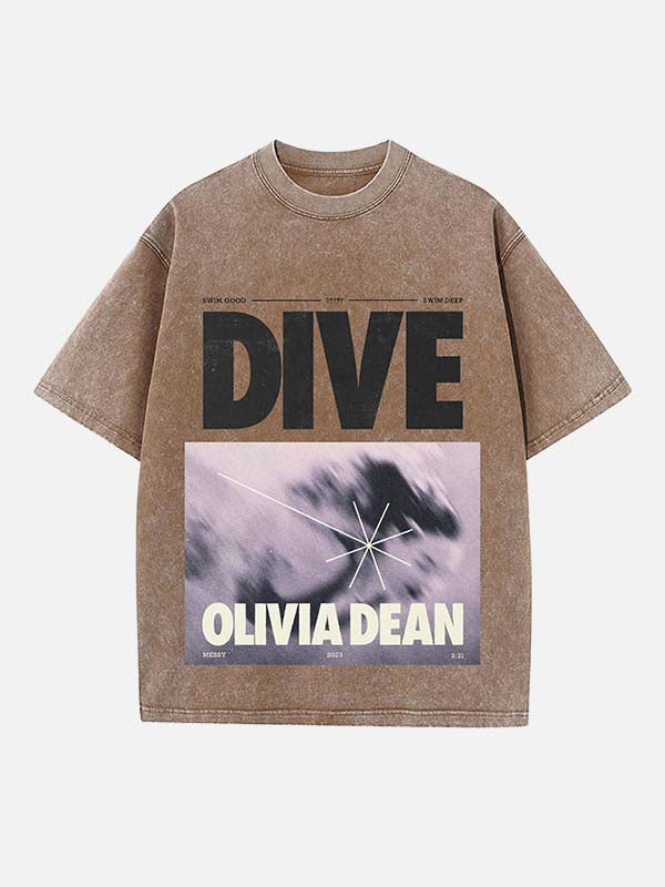 Olivia Dean Print Round Neck T-shirt
