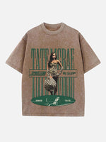 Tate McRae Print Round Neck T-shirt