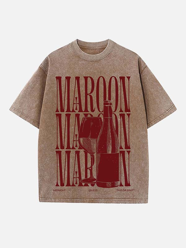 Taylor Swift Print Round Neck T-shirt