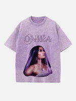 Nicki Minaj Print Round Neck T-shirt