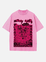 Miley Cyrus Print Round Neck T-shirt