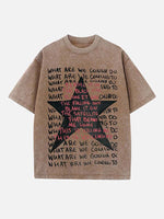 Radiohead Print Round Neck T-shirt