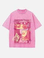 Chappell Roan Print Round Neck T-shirt