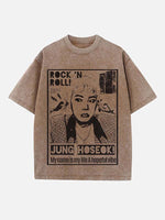 BTS Print Round Neck T-shirt