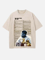 2Pac Print Round Neck T-shirt