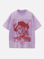 Rosalía Print Round Neck T-shirt