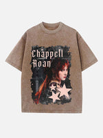 Chappell Roan Print Round Neck T-shirt