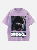Drake Print Round Neck T-shirt