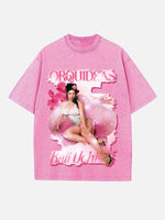 Kali Uchis Print Round Neck T-shirt