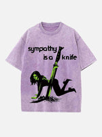 Charli xcx Print Round Neck T-shirt