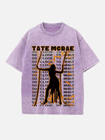 Tate McRae Print Round Neck T-shirt