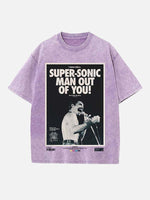 Queen Print Round Neck T-shirt