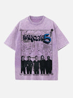 Maroon 5 Print Round Neck T-shirt