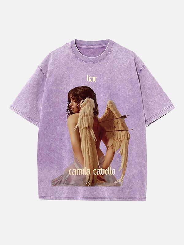 Camila Cabello Print Round Neck T-shirt