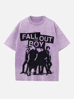 Fall Out Boy Print Round Neck T-shirt
