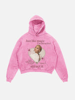 Ariana Grande Print Slant Pockets Hoodie