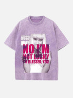 Nicki Minaj Print Round Neck T-shirt