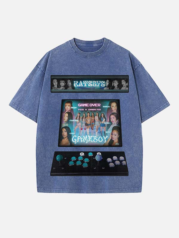 KATSEYE Print Round Neck T-shirt