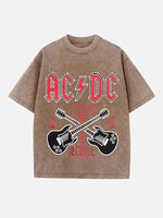 AC/DC Print Round Neck T-shirt